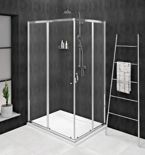 Gelco Sigma Simply - Douchecabine 100x80 cm, L/R uitvoering, helder glas/chroom GS2110GS2180