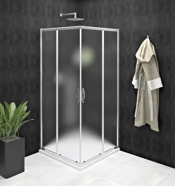 E-shop Gelco Sigma Simply - Sprchový kút 100x100 cm, sklo Brick/chróm GS2410GS2410