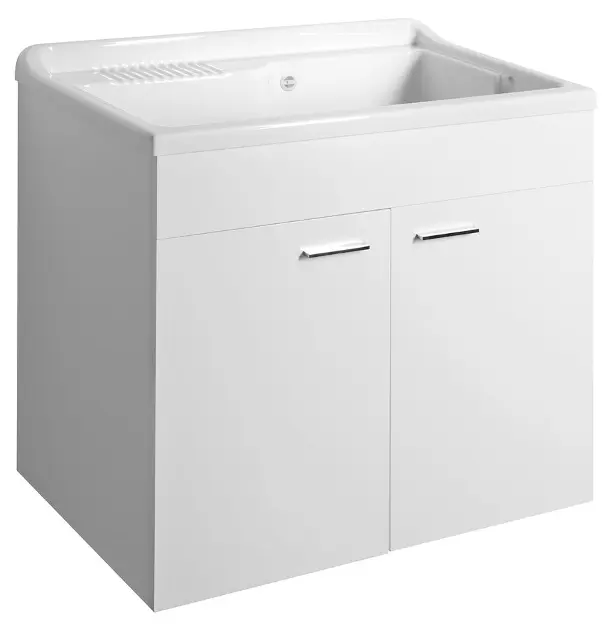 Aqualine - Unterschrank für Ausgussbecken 78x70x48 cm, weiß 57036