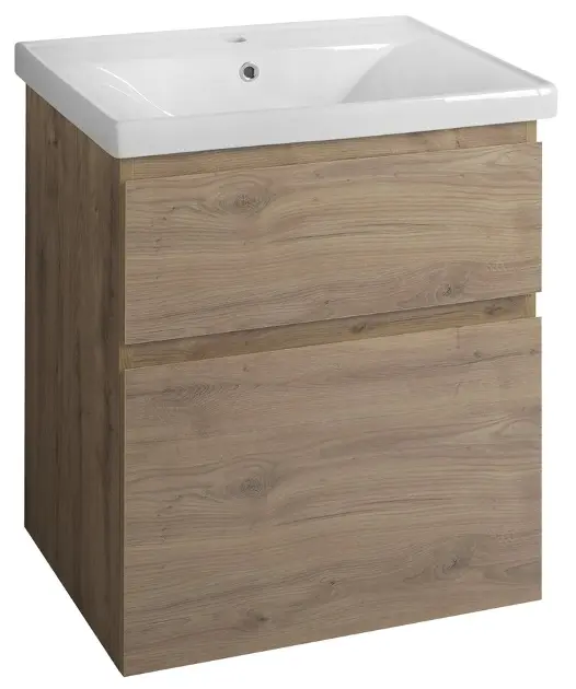 Aqualine Altair - Waschtischunterschrank 62x73x45 cm, Emporio-Eiche AI365