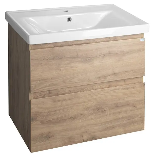 Aqualine Altair - Ormarić za umivaonik 60x67x45 cm, 2 ladice, Emporio hrast AI370