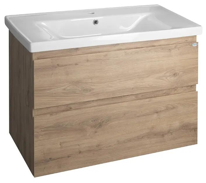 Aqualine Altair - Ormarić za umivaonik 60x87x45 cm, 2 ladice, Emporio hrast AI390