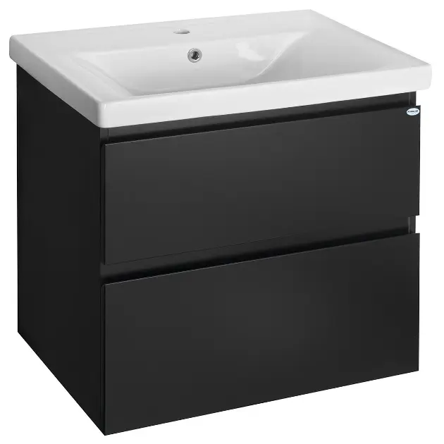 Aqualine Altair - Ormarić za umivaonik 67 x 60 x 45 cm, mat crna AI670