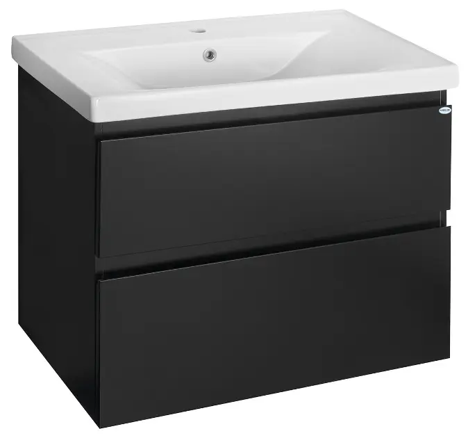 Aqualine Altair - Ormarić za umivaonik 78 x 60 x 45 cm, mat crna AI680