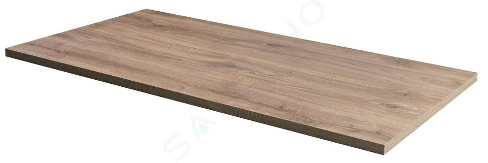 Aqualine Altair - Blat pentru lavoar, 68x45 cm, stejar emporio AI870