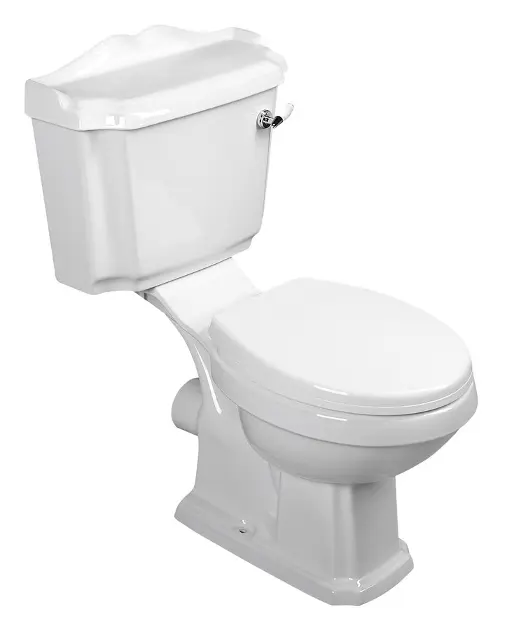 Aqualine Antik - Duoblok, afvoer achter, wit AK107-01