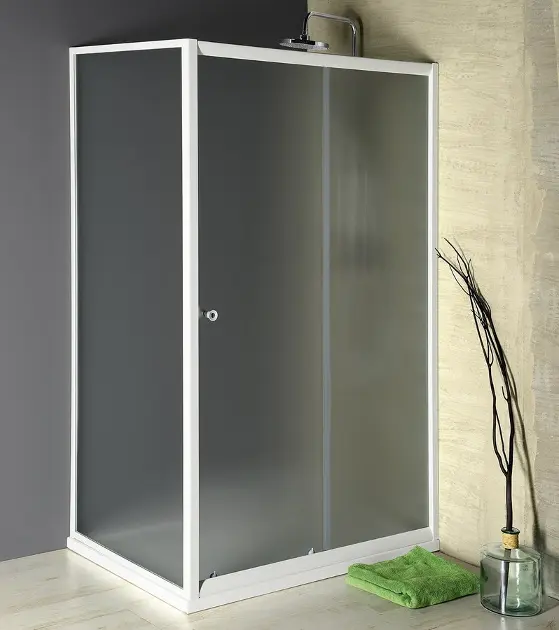 Aqualine Amadeo - Zuhanykabin 110x80 cm, L/P változat, üveg Brick/fehér BTS110BTP80