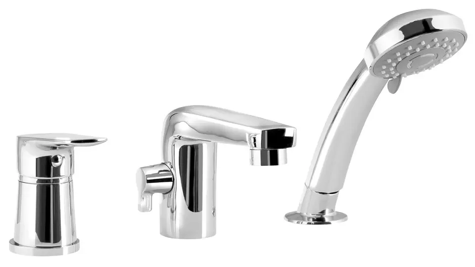 Aqualine Lotta - Bateria wannowa, chromowana LT984