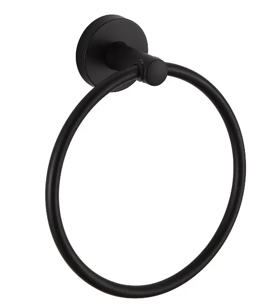 Aqualine Samba - Suport pentru prosoape, negru mat SB206