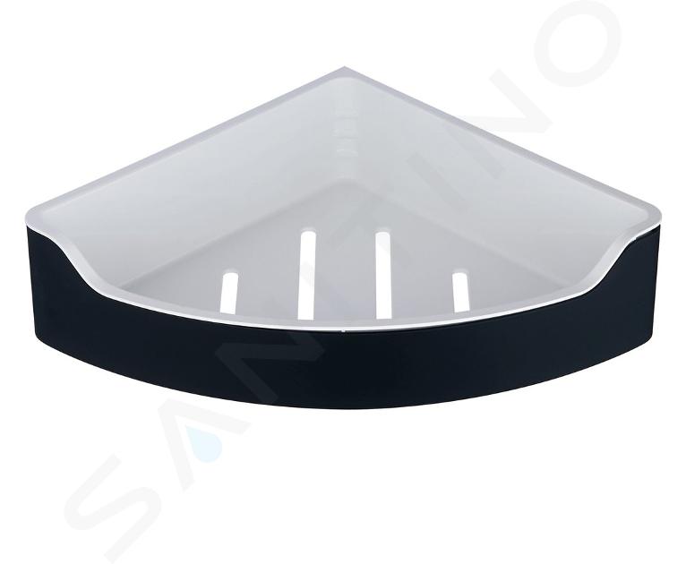 Aqualine Samba - Eckablage, schwarz matt SB209