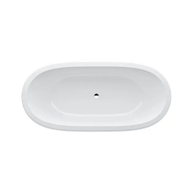 Laufen Il Bagno Alessi One - Vrijstaand bad 183x87 cm, met LED verlichting en sensor, wit H2459720006151