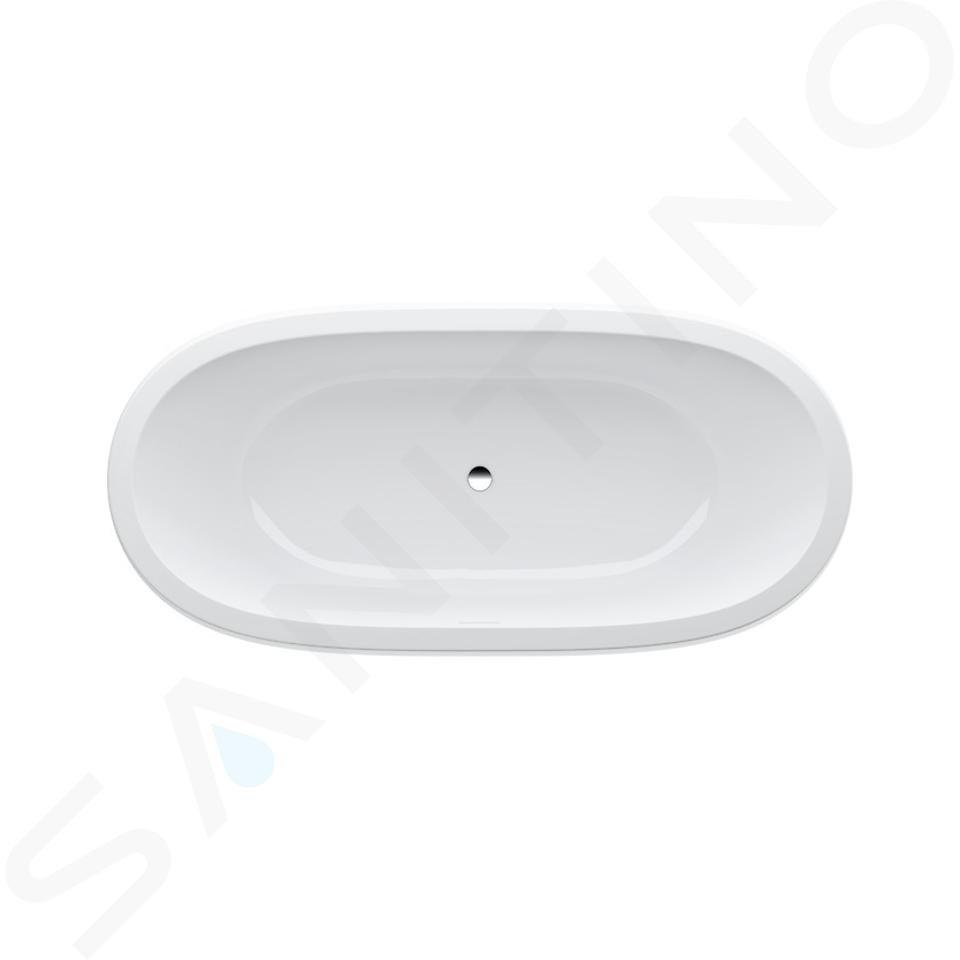 Laufen Il Bagno Alessi One - Baignoire encastrée 183x87 cm, avec massage par air, éclairage LED et capteur, blanc H2459720006251