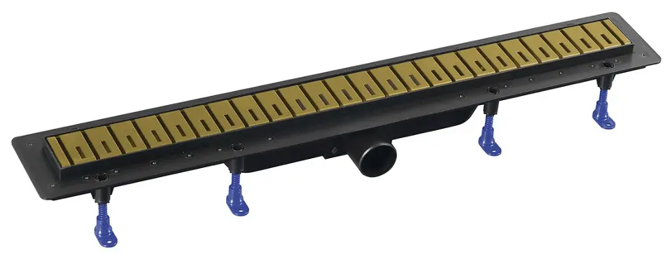 Polysan - Caniveau de douche 71 cm, avec grille, or mat 73721GB