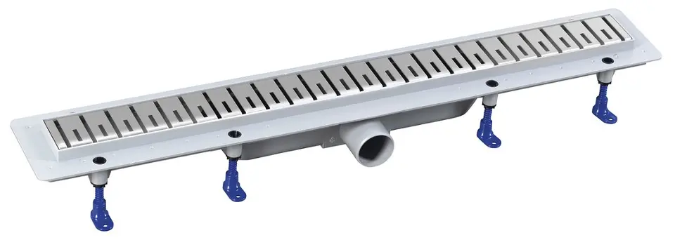 Polysan - Caniveau de douche 91 cm, avec grille, inox 73741