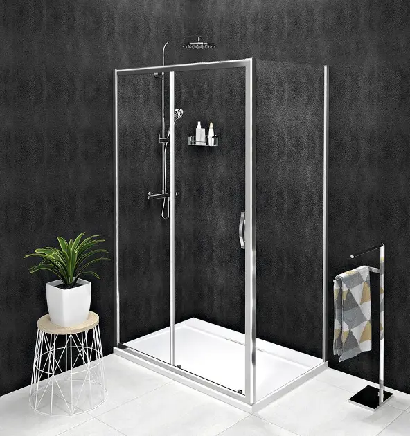 Gelco Sigma Simply - Душ ъгъл 100x100 см, L/R вариант, прозрачно стъкло/хром GS1110GS3110