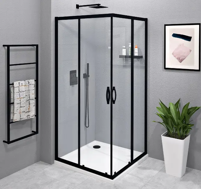 Gelco Sigma - Душ кабина 100x100 см, матово черно/прозрачно стъкло GS2110BGS2110B