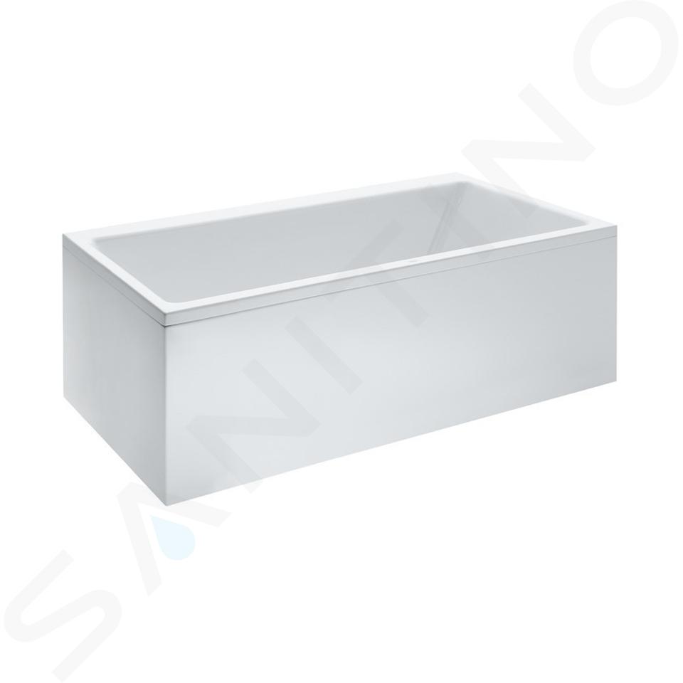 Laufen Pro - Vasca da bagno con struttura e pannello frontale a sinistra, 170x75 cm, bianco H2319550000001