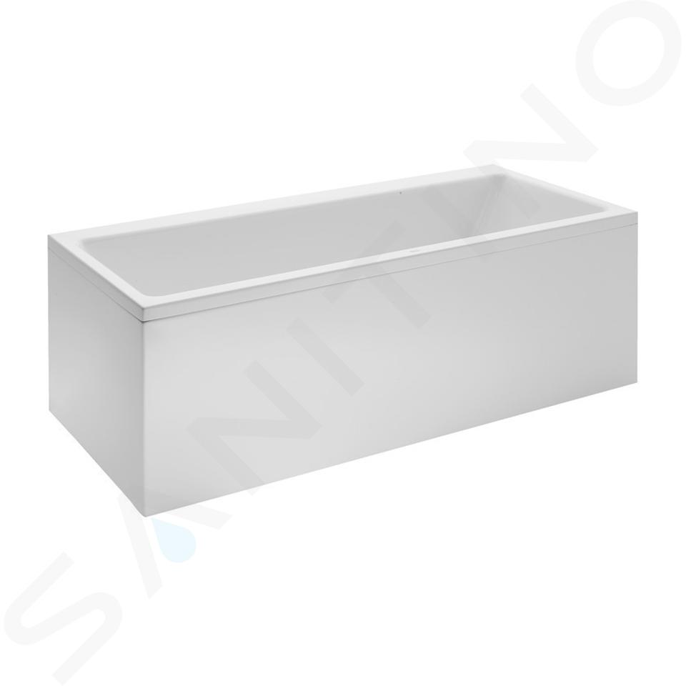 Laufen Pro - Vasca da bagno con struttura e pannello frontale destro, 1700x700 mm, bianco H2309560000001