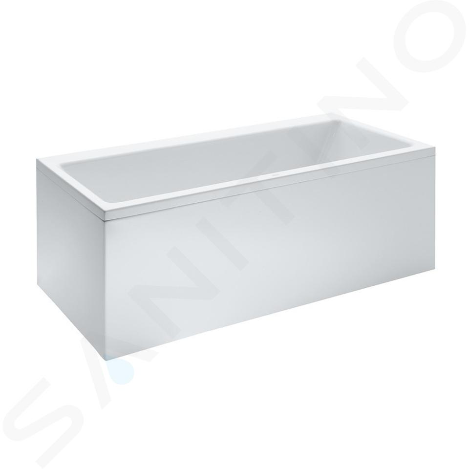 Laufen Pro - Baignoire avec support et panneau frontal gauche, 1600x700 mm, blanc H2339550000001