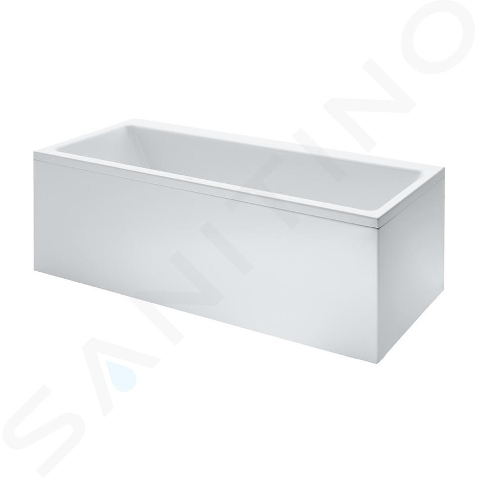 Laufen Pro - Vasca da bagno con struttura e pannello frontale destro, 1600x700 mm, bianco H2339560000001