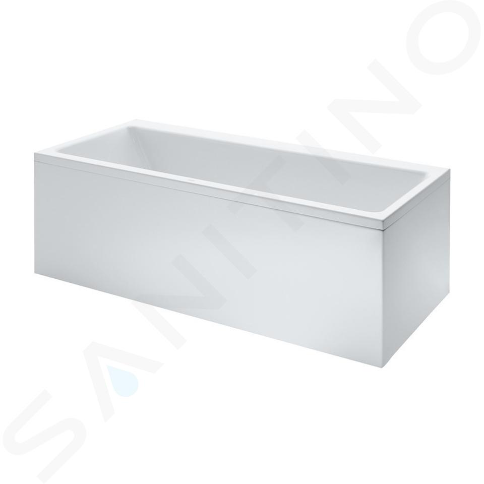 Laufen Pro - Vasca da bagno con struttura e pannello frontale destro, 1800x800 mm, bianco H2329560000001