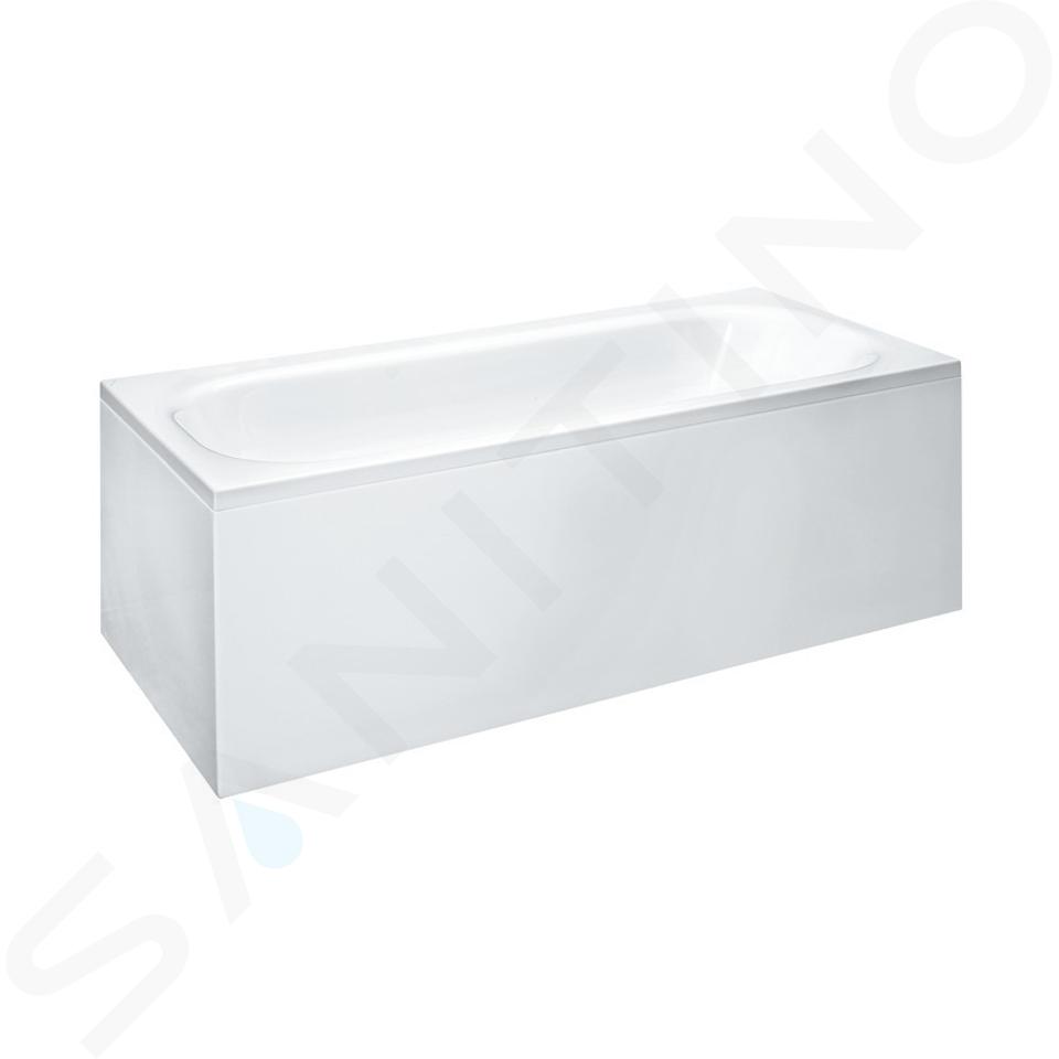 Laufen Solutions - Vasca da bagno con struttura e pannello a L a sinistra, 170x75 cm, bianco H2235350000001