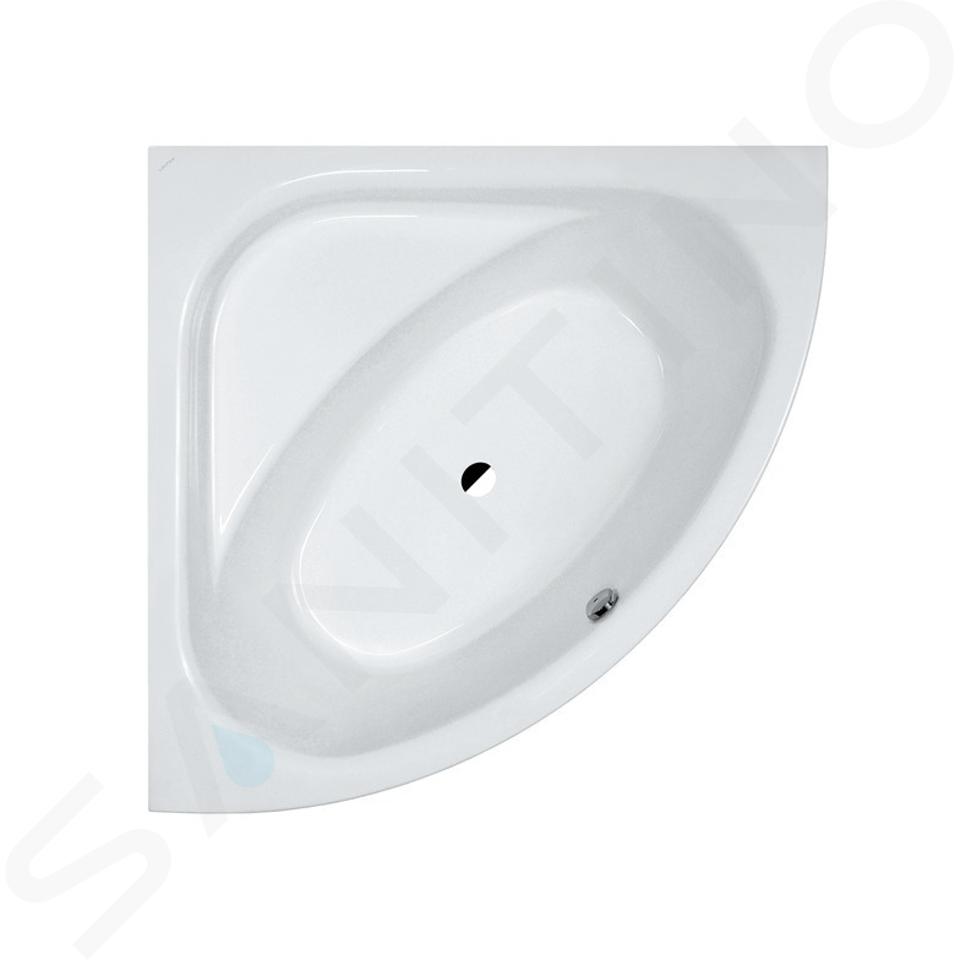 Laufen Solutions - Badewanne mit Fußgestell, 150x150 cm, weiß H2445010000001