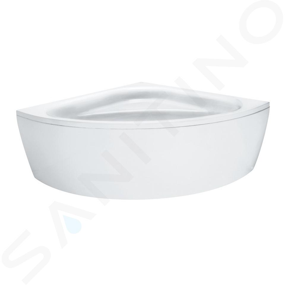 Laufen Solutions - Badewanne mit Fußgestell und Frontschürze, 150x150 cm, weiß H2445070000001