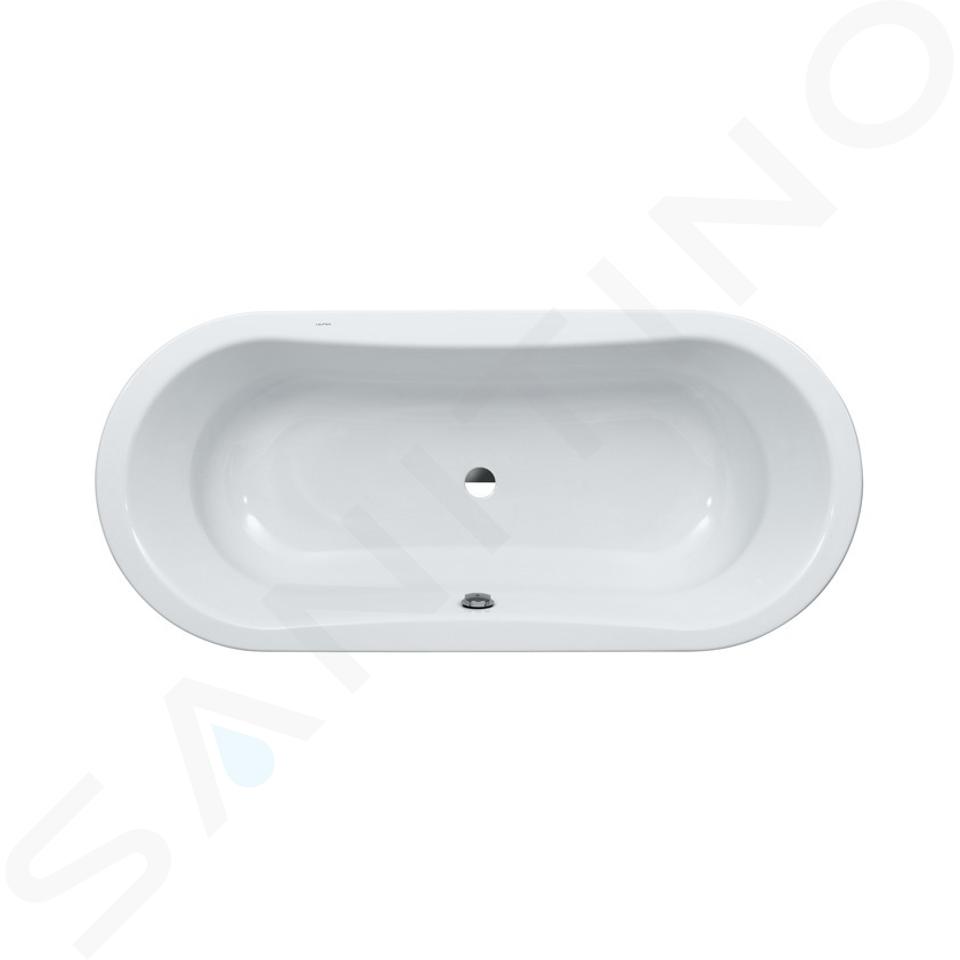 Laufen Thallium - Badewanne aus Stahl180x80 cm, weiß H2250800000401