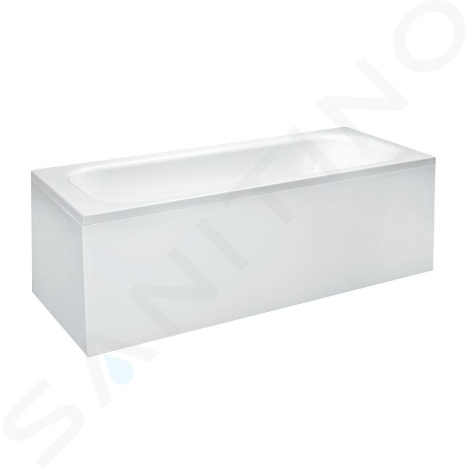 Laufen Solutions - Baignoire avec support et panneau en L gauche, 170x70 cm, blanc H2225050000001