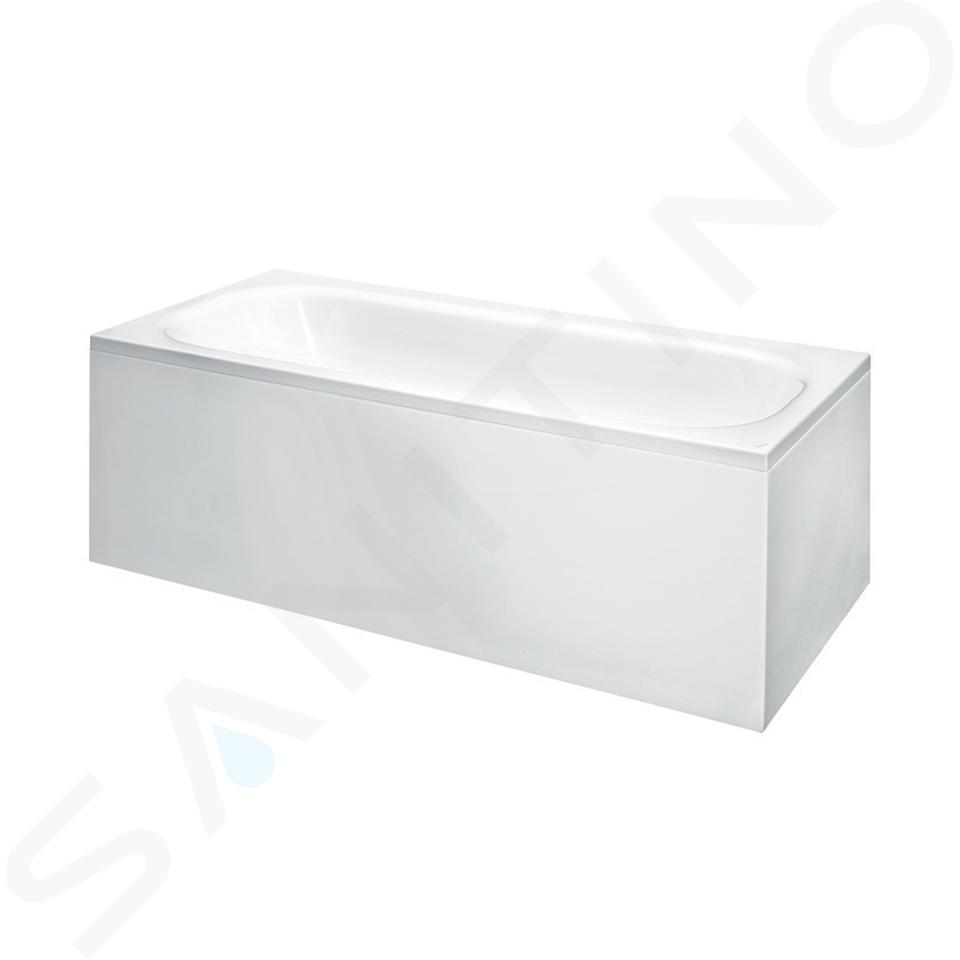 Laufen Solutions - Baignoire avec support et panneau en L droit, 170x75 cm, blanc H2235360000001