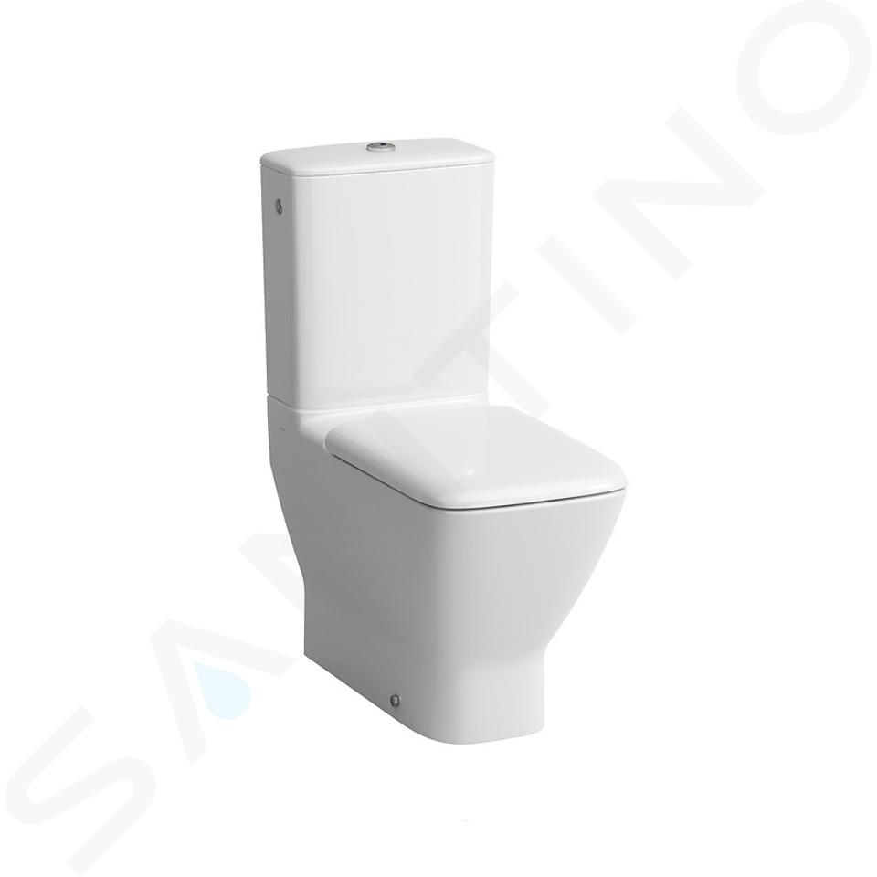 Laufen Palace - Stojící WC kombi mísa, zadní/spodní odpad, boční přívod vody, bílá H8247060002311