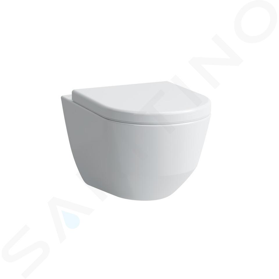 Laufen Pro - Závěsné WC, 530x360 mm, rimless, s LCC, bílá H8209664000001