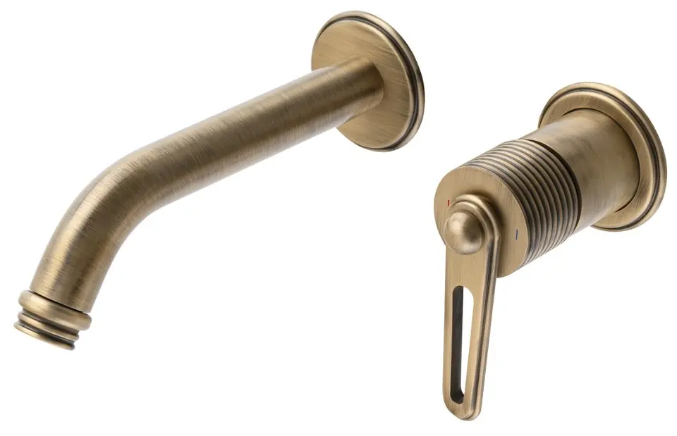 Levně Sapho Baterie - Umyvadlová baterie pod omítku, 2-otvorová instalace, s tělesem, bronz BB018/18