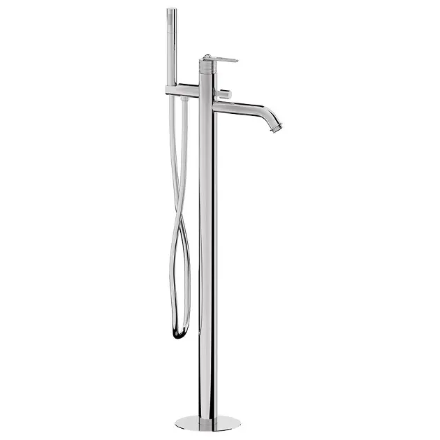 Levně Sapho Bebé - Vanová baterie do podlahy, s tělesem, s příslušenstvím, chrom BB021