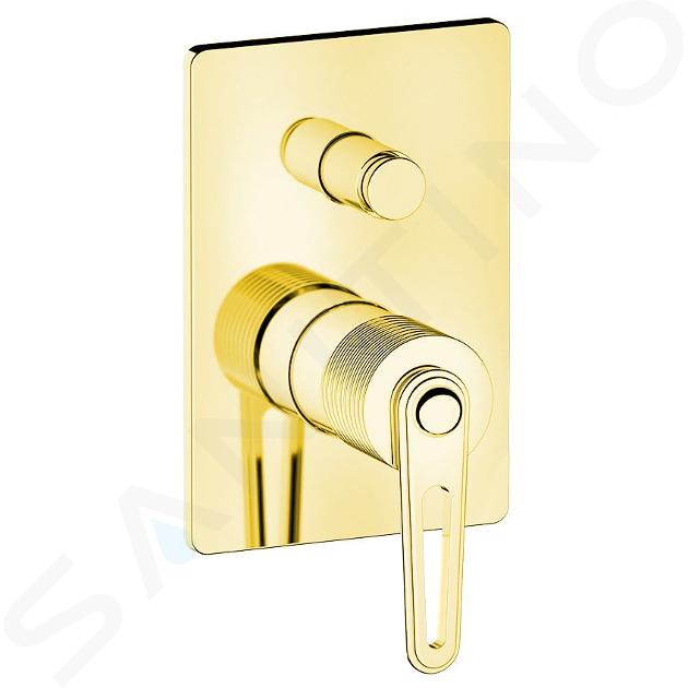 Sapho Grifería - Grifo empotrado para 2 aparatos, con cuerpo de montaje, dorado BB042/17