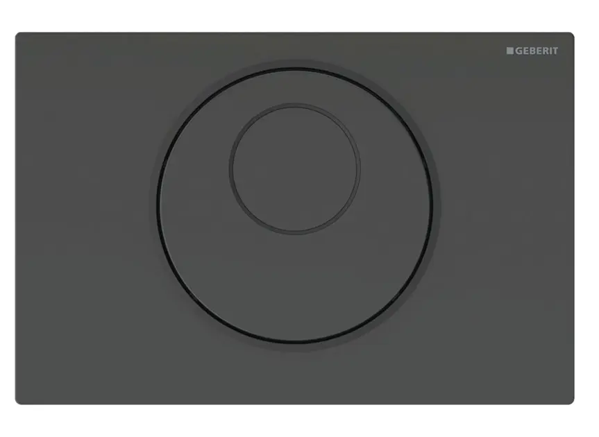 Levně Geberit Sigma10 - Elektronické ovládání splachování, bateriové napájení, easy to clean, matná černá 115.891.DW.6