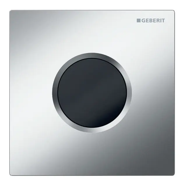 Levně Geberit - Elektronické ovládání splachování pisoárů typ 01, bateriové napájení, easy to clean, matný chrom 116.031.JQ.5