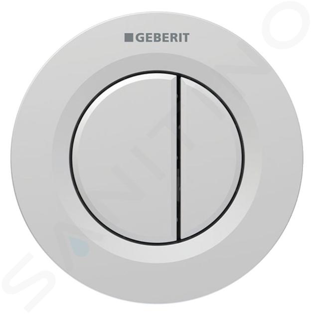 Geberit Spülsysteme - Fernauslösung der Spülung Typ 01, 2-Mengen-Spülung, für Unterputz-Spülkasten 8 cm, easy to clean, Chrom matt 116.043.JQ.1