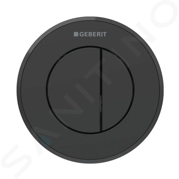 Geberit Sisteme de spălare - Control de la distanță pentru spălare tip 10, cu dublă acționare, easy to clean, negru mat 116.055.16.1