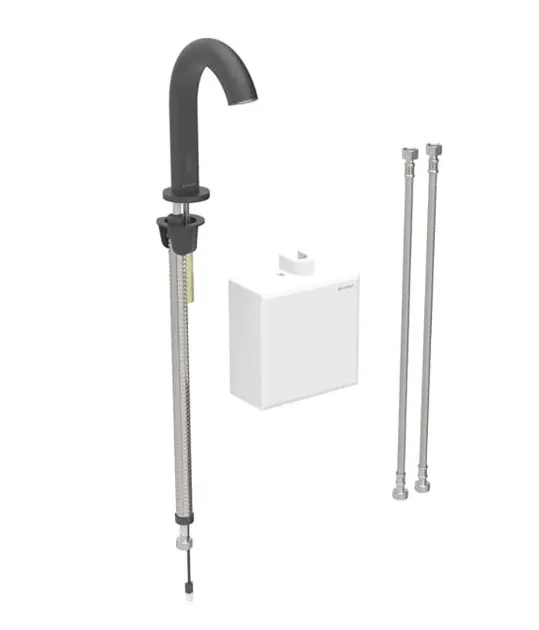 Levně Geberit Piave - Elektronická umyvadlová baterie, bateriové napájení, easy to clean, matná černá 116.164.14.1