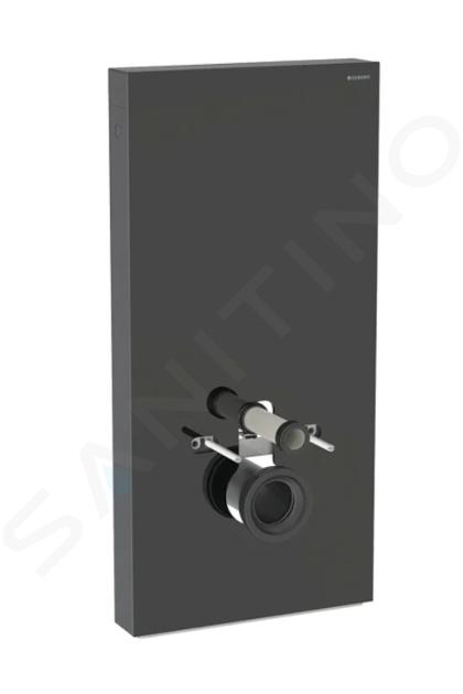 Geberit Monolith Plus - Module sanitaire pour WC suspendus, 101 cm, alimentation d’eau par le bas, verre / noir 131.221.SJ.7