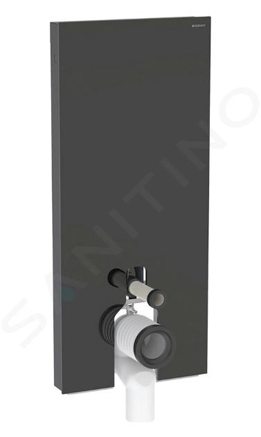 Geberit Monolith Plus - Modul sanitar pentru WC monobloc, 114 cm, alimentare cu apă de jos, sticlă/negru 131.233.SJ.7