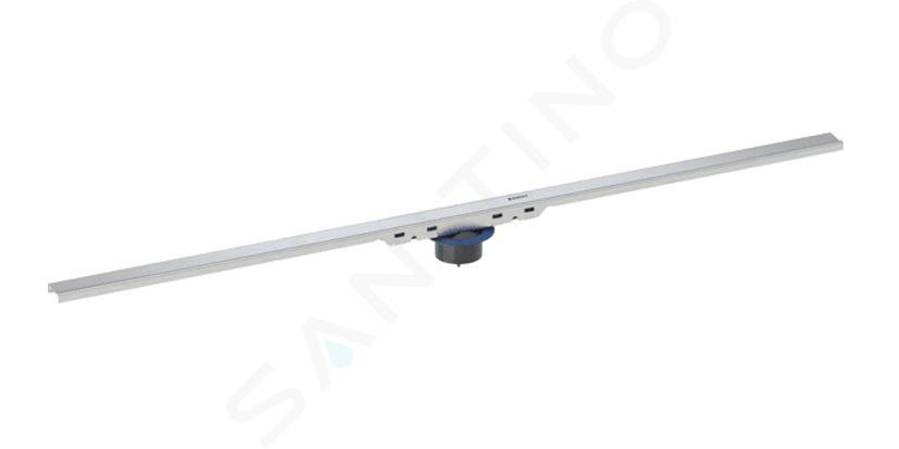 Geberit CleanLine - Canalina doccia 30-90 cm, acciaio inox spazzolato 154.446.KS.1