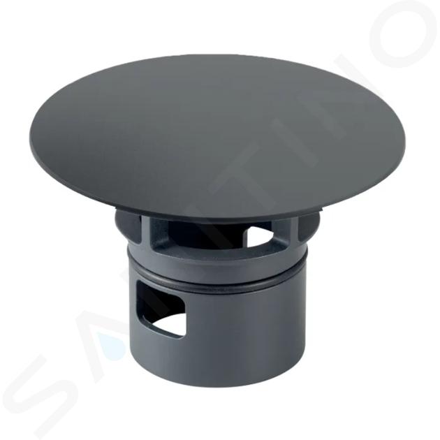 Geberit Accessoires - Cache-bonde pour raccordement de lavabo Clou, noir mat 241.993.14.1