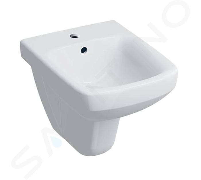 Geberit Selnova Compact - Bidet wiszący z otworem na baterię, biały 500.272.01.7