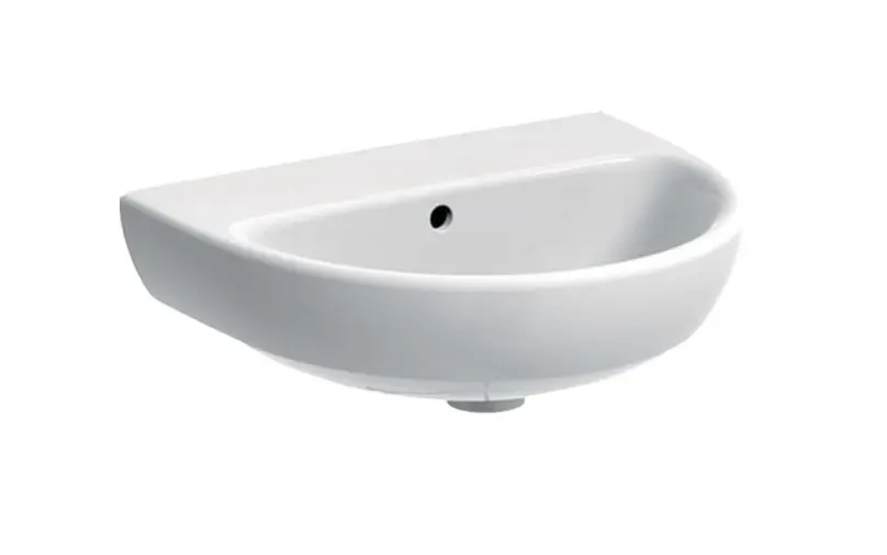 Geberit Selnova - Fontein 50x41 cm, met overloop, zonder kraangat, wit 500.294.01.7