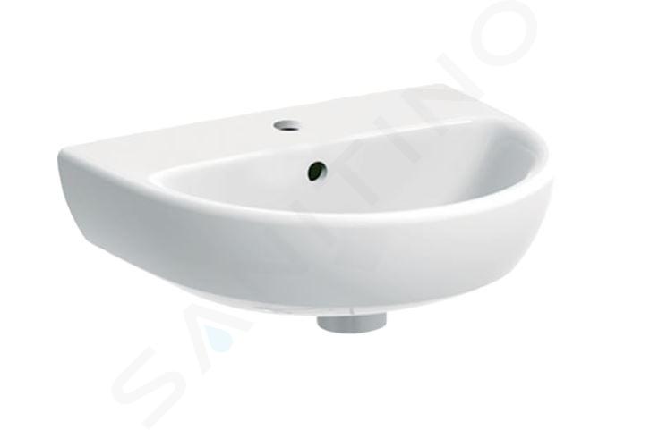 Geberit Selnova - Lavabo 450x370 mm, con 1 orificio para grifo, con rebosadero, blanco 500.324.01.7