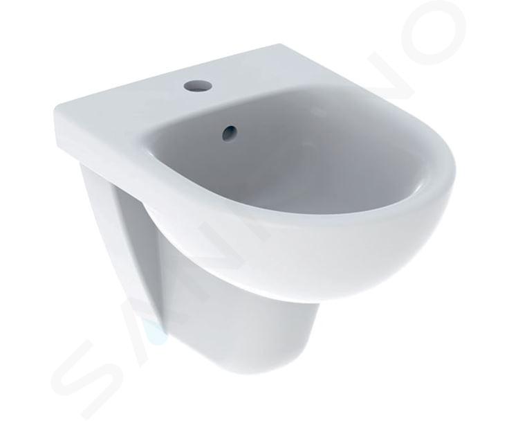 Geberit Selnova Compact - Bidet wiszący z otworem na baterię, biały 500.368.01.7