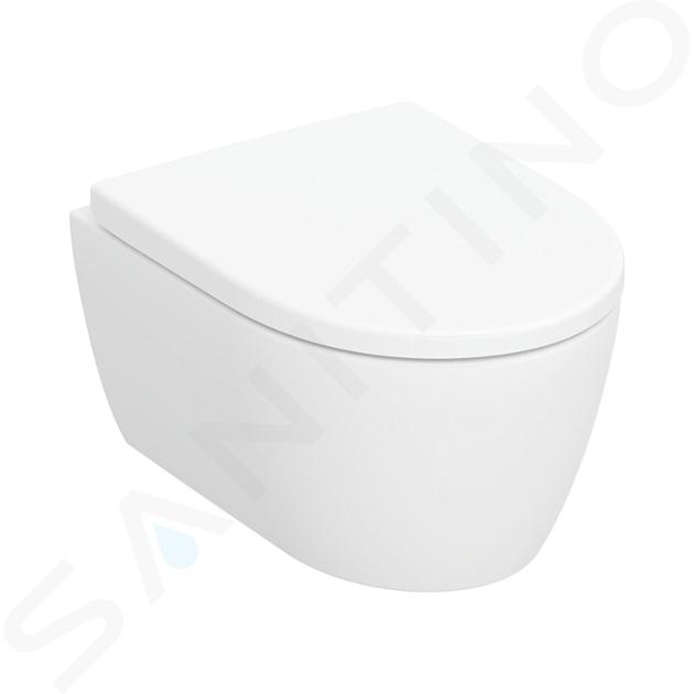 Geberit iCon - Závesné WC s doskou SoftClose, Rimfree, matná biela 502.381.JT.1